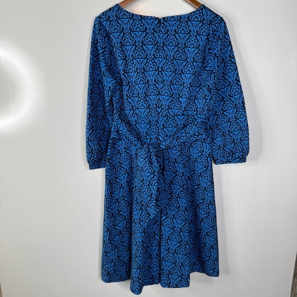 Boden Benedicta Ponte Fit and Flare Dress Size 6 Long - Picture 2 of 5